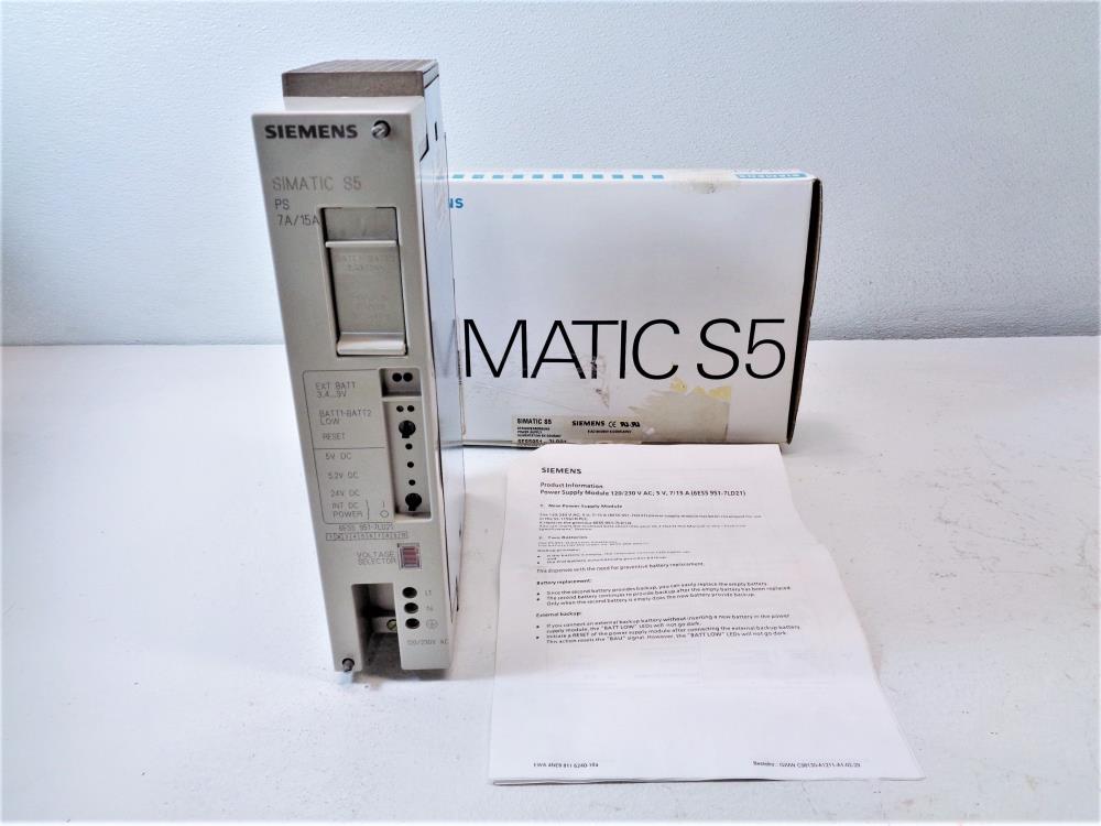 Siemens Simatic S5 Power Supply 6ES5951-7LD21